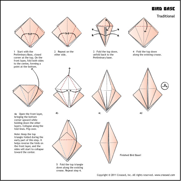 Origami Bird Base
